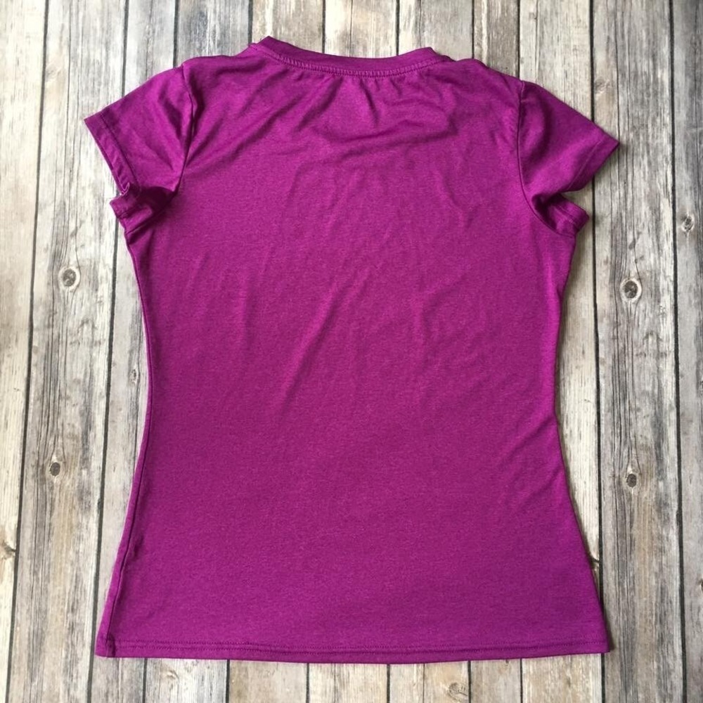 Champion Athletic Top Women S 4 6 Loose Fit Duo Dry Workout Fitness Sport Purple - Picture 3 of 3